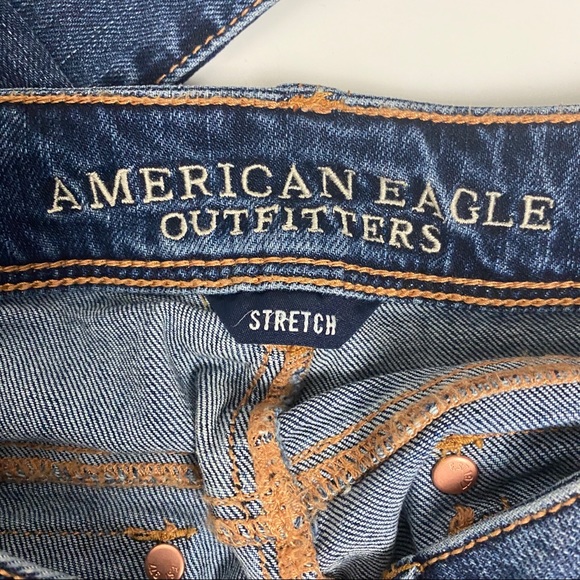 American Eagle kick boot jeans SZ 6 mid rise - Picture 6 of 11